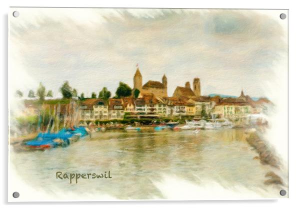 Rapperswil Cityscape Acrylic by DiFigiano Photography
