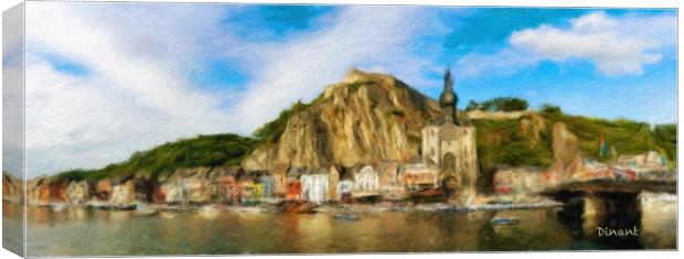 Dinant Cityscape 1 Canvas Print by DiFigiano Photography