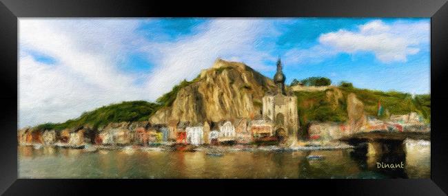 Dinant Cityscape 1 Framed Print by DiFigiano Photography