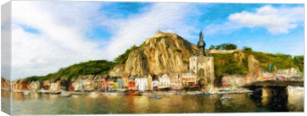 Dinant Cityscape 2 Canvas Print by DiFigiano Photography