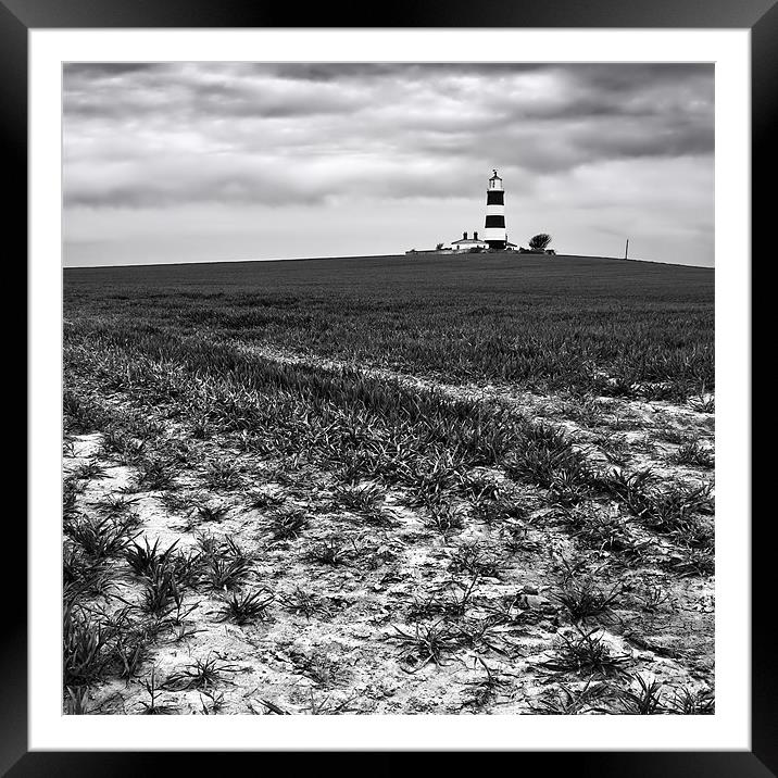 Happisburgh Lighthouse, Norfolk Framed Mounted Print by Dave Turner