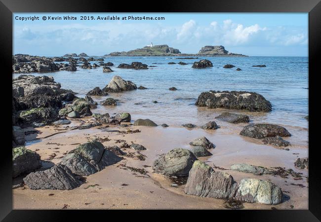 Yellowcraig beach Scotland Framed Print by Kevin White