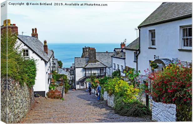 clovelly devon Canvas Print by Kevin Britland