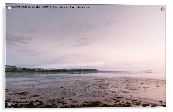 Low Tide at Budle Bay Acrylic by John Dunbar