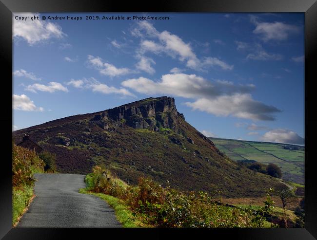 The Roaches rocks Framed Print by Andrew Heaps