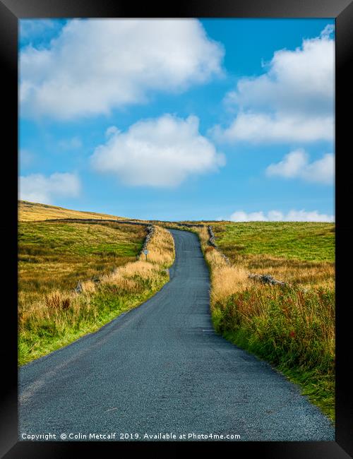 Country Road Framed Print by Colin Metcalf