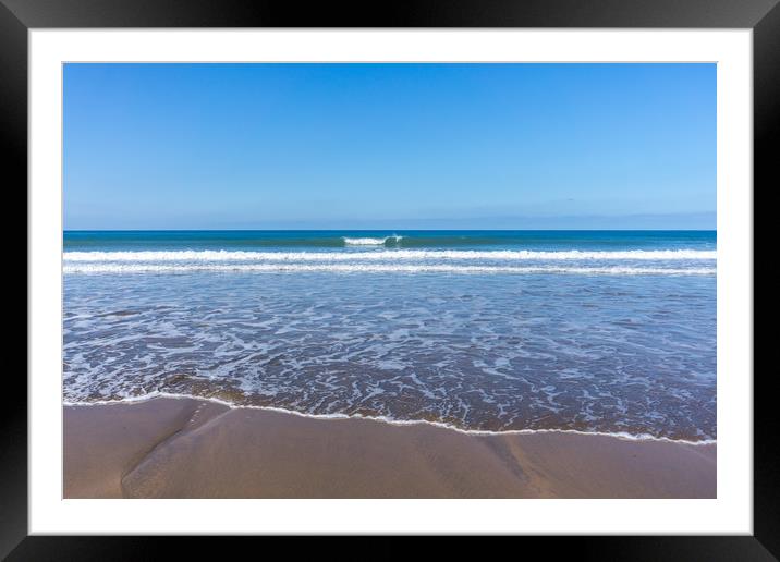 Sandymouth beach near Bude in Cornwall Framed Mounted Print by Tony Twyman