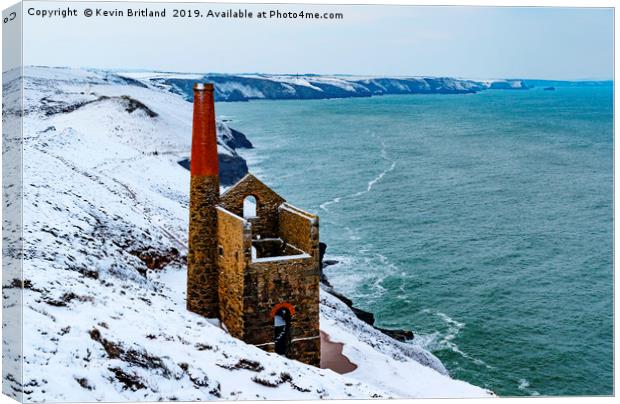 winter on the coast of cornwall Canvas Print by Kevin Britland