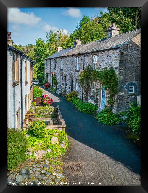Paul's Fold Cottages Framed Print by Colin Metcalf