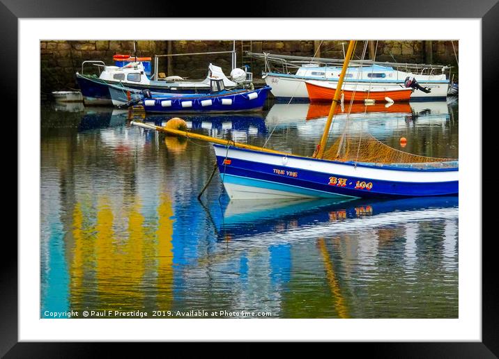 The Colours of Brixham 4                       Framed Mounted Print by Paul F Prestidge