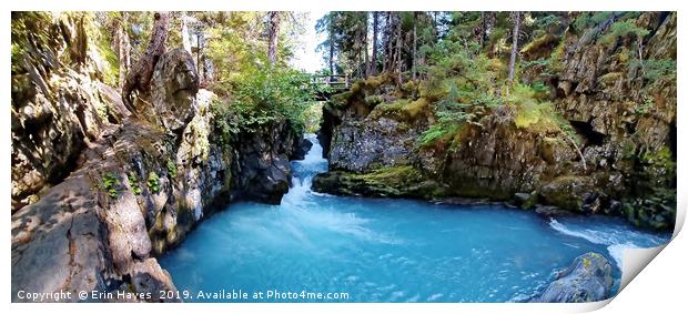 Winner Creek Falls Print by Erin Hayes