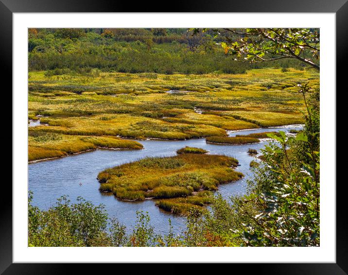 Aspy Bay, Cape Breton, Canada Framed Mounted Print by Mark Llewellyn