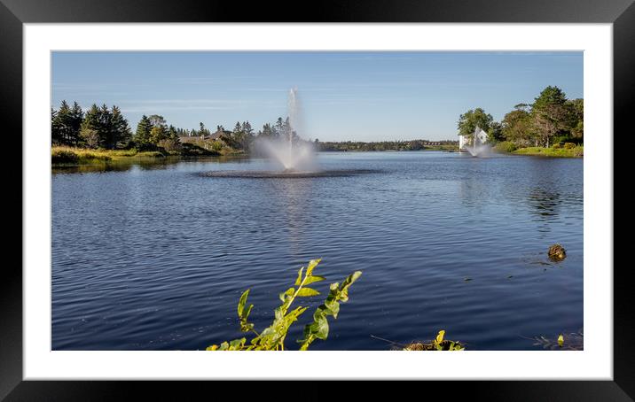 Yarmouth Lake, Nova Scotia, Canada Framed Mounted Print by Mark Llewellyn