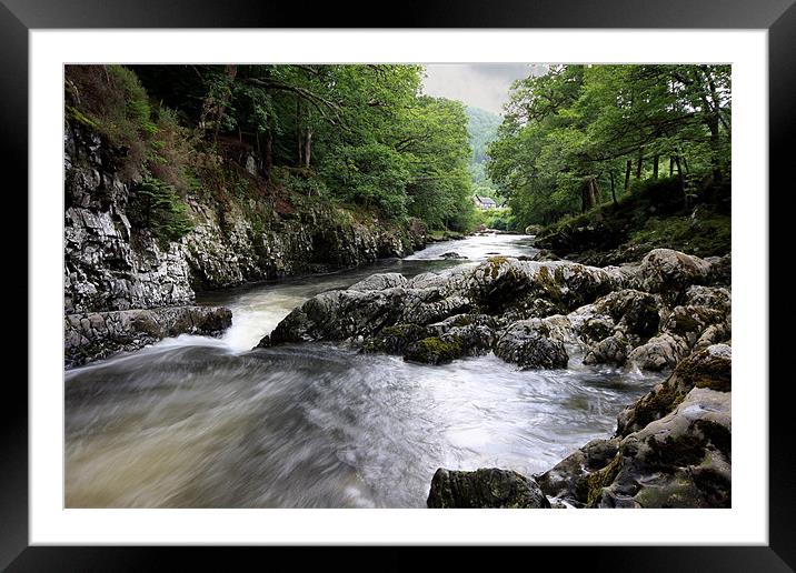 River Conwy Framed Mounted Print by Tony Bates