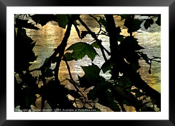 Sparkling Waters Framed Mounted Print by Heather Goodwin