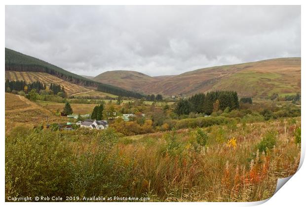 Ettrick Valley Landscapes, Scottish Borders Print by Rob Cole