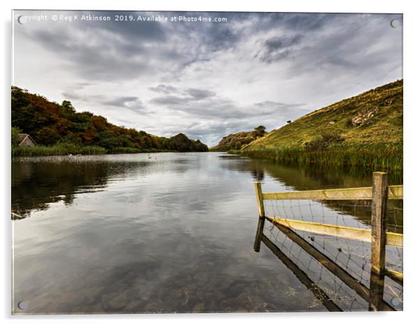 Loch Mire Acrylic by Reg K Atkinson