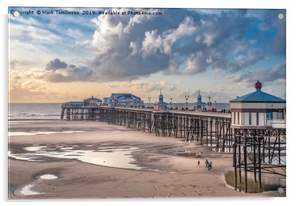 North Pier, Blackpool Acrylic by Mark Tomlinson