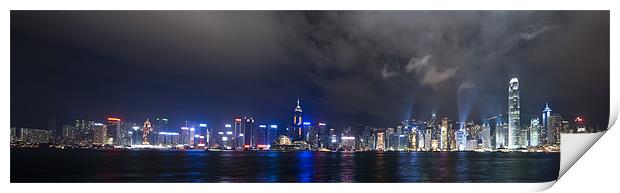 Hong Kong Panorama Print by Thomas Stroehle