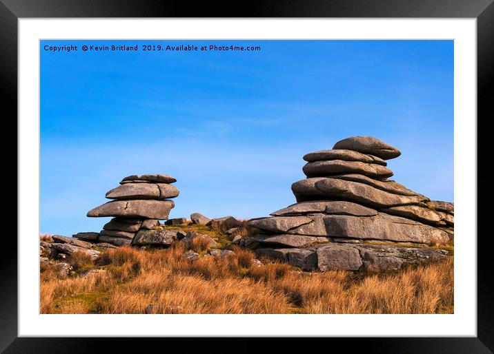 bodmin moor cornwall Framed Mounted Print by Kevin Britland