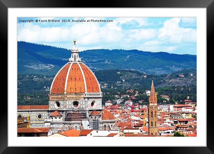 florence italy Framed Mounted Print by Kevin Britland