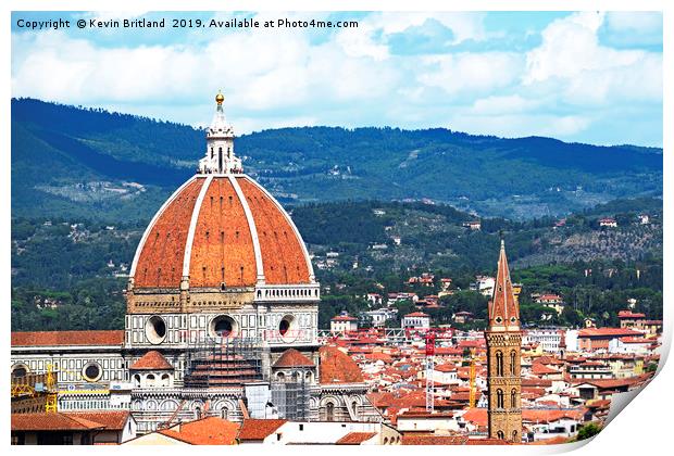 florence italy Print by Kevin Britland
