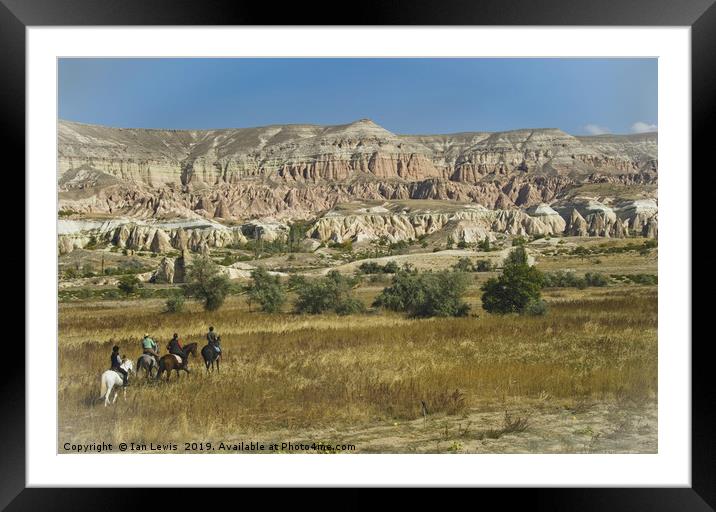 Riding Through Cappadocia Framed Mounted Print by Ian Lewis