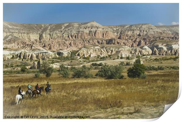 Riding Through Cappadocia Print by Ian Lewis