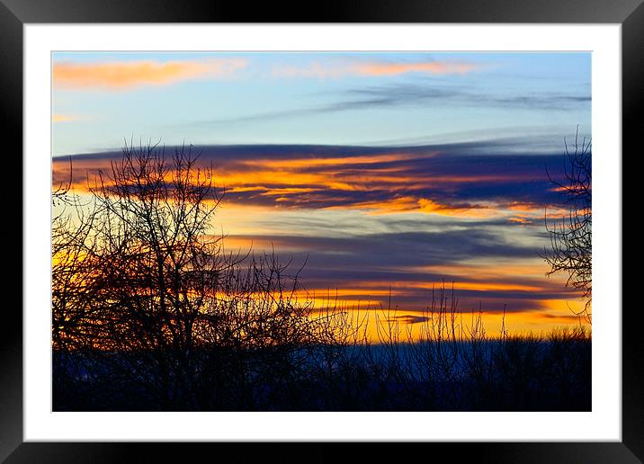 Peace In The Evening Framed Mounted Print by Irina Walker