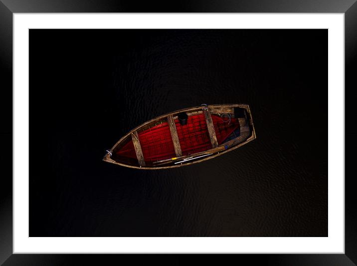 Rowing Boat at Carbost Framed Mounted Print by Richard Nicholls