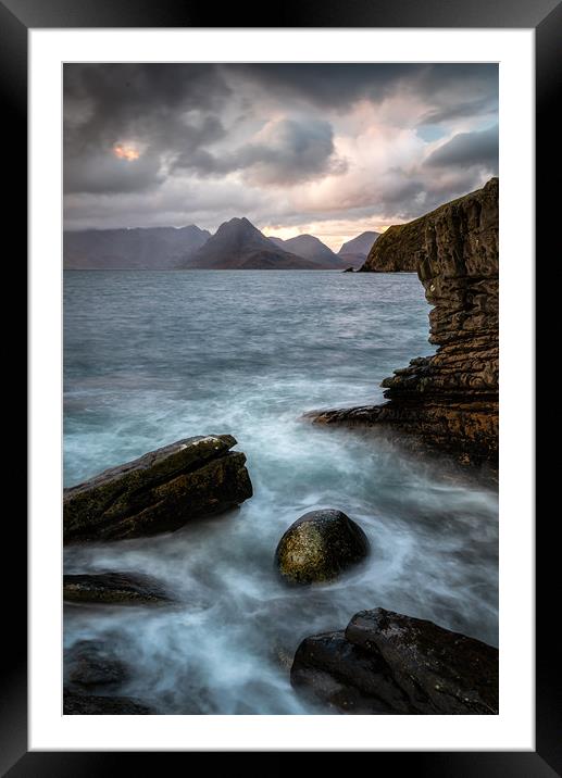 Elgol and the Cuillins Framed Mounted Print by Paul Andrews