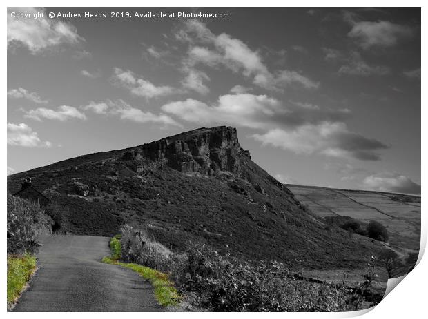 The road to the Roaches rocks Print by Andrew Heaps