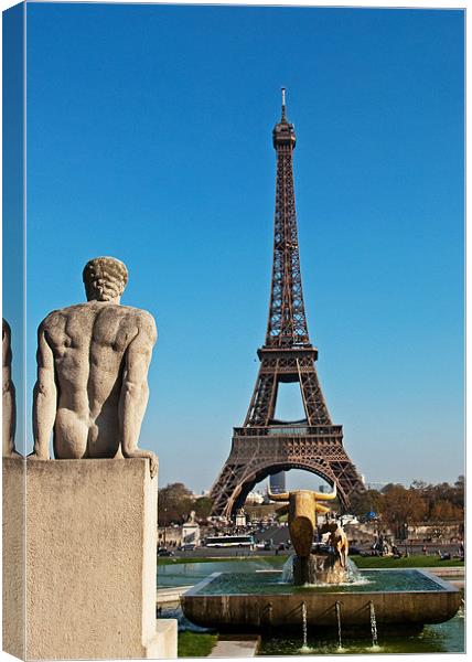 Surveying the Tower Canvas Print by Joyce Storey