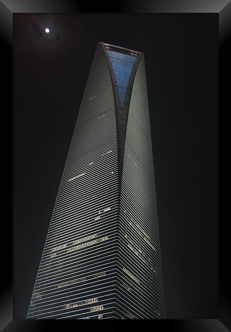 World Financial Center Shanghai Framed Print by Thomas Stroehle