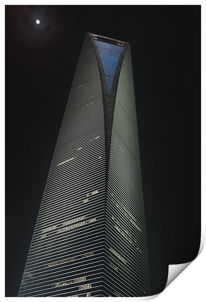 World Financial Center Shanghai Print by Thomas Stroehle