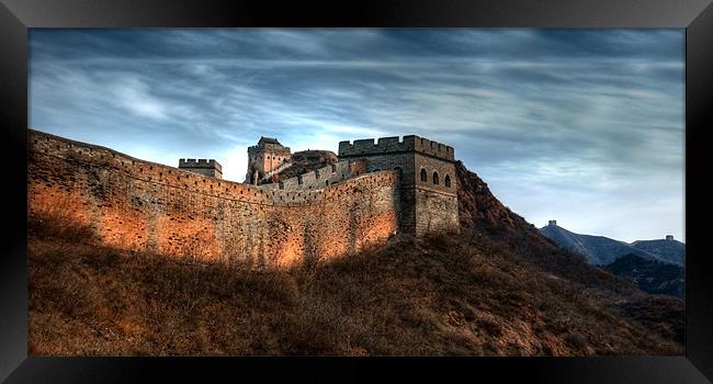 Great wall of China Framed Print by Thomas Stroehle