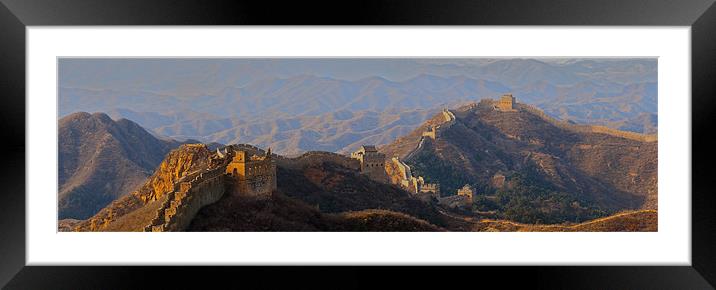 China's Great Wall Framed Mounted Print by Thomas Stroehle