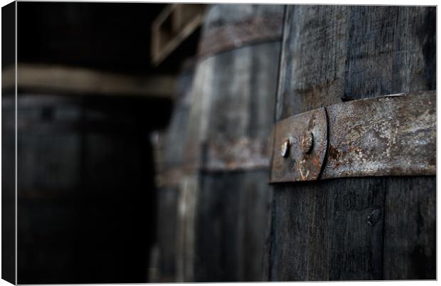 in a whiskey distillery Canvas Print by Thomas Stroehle