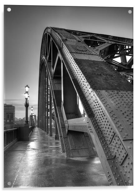 Tyne Bridge Newcastle Acrylic by Ray Pritchard