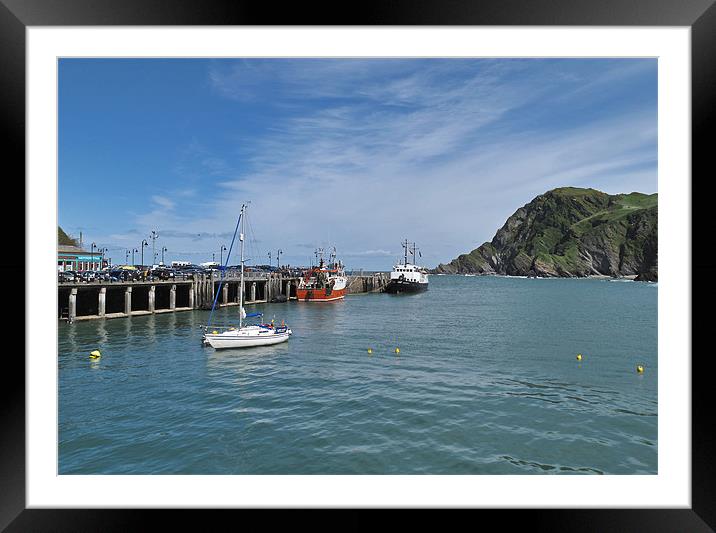Ilfracombe Harbour Framed Mounted Print by Mike Gorton