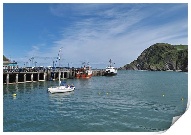 Ilfracombe Harbour Print by Mike Gorton