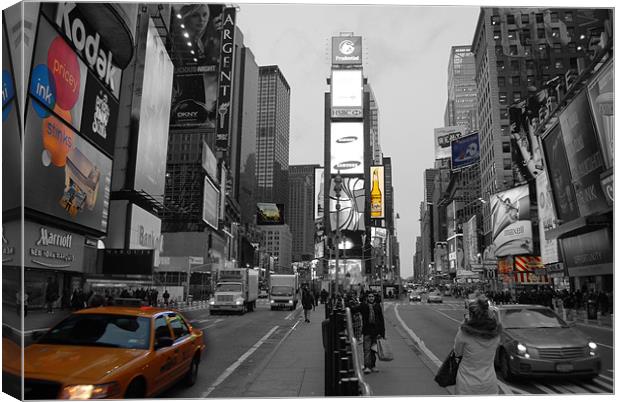 Time Square New York Canvas Print by Thomas Stroehle