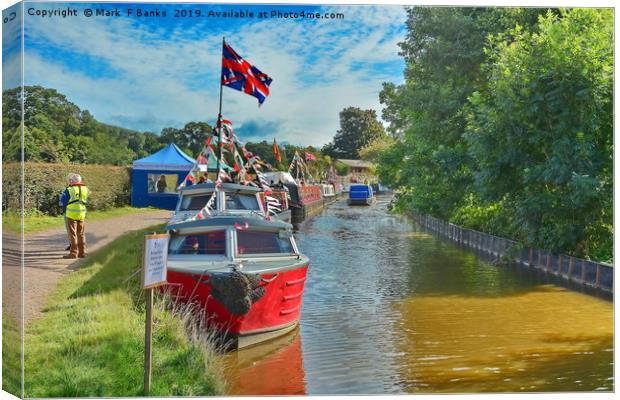 Whitchurch Canal Festval 2019/ Shropshire Canvas Print by Mark  F Banks