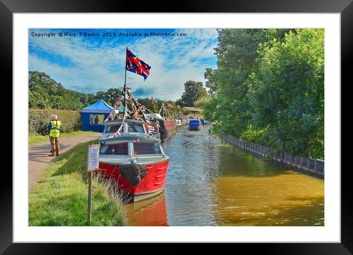Whitchurch Canal Festval 2019/ Shropshire Framed Mounted Print by Mark  F Banks
