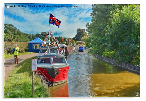 Whitchurch Canal Festval 2019/ Shropshire Acrylic by Mark  F Banks
