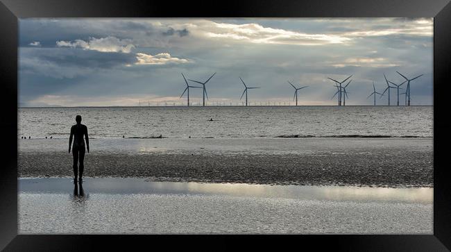 Waterscape at Blackpool Framed Print by Tracy Hughes