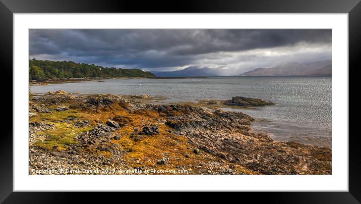 The Mighty Storm of Loch Hourn Framed Mounted Print by Derek Daniel