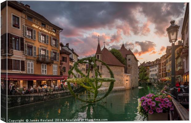 Annecy, France Canvas Print by James Rowland