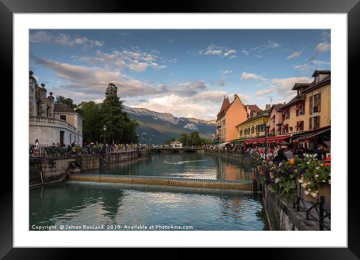 Lake Annecy, France Framed Mounted Print by James Rowland