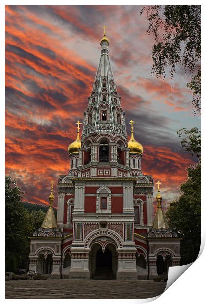 Shipka Memorial Church Print by Martin Smith